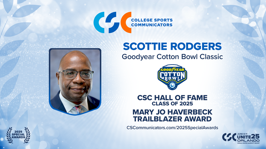 2025 Special Awards Salute: Scottie Rodgers - CSC Hall of Fame and Mary Jo Haverbeck Trailblazer Award